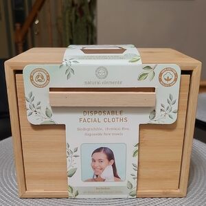 Disposable Facial Cloths & Bamboo Storage